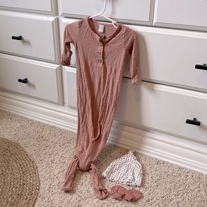 Lou Lou bundle of gown, mitts and hat